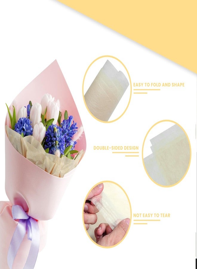 Gabrella 38 Sheets Flower Wrapping Paper, 11.8 Inch Waterproof Floral Wrapping Cotton Paper, Floral Bouquet Wrapping Paper Used for DIY Crafts, Gift Packaging, Florist Supplies Packaging Paper - Image 4